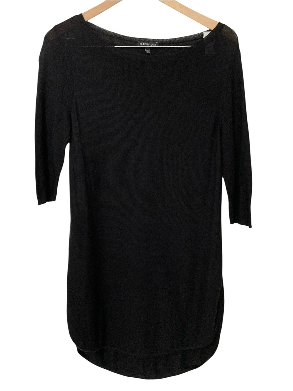 Eileen Fisher Short Sleeve Knit Tunic Sweater